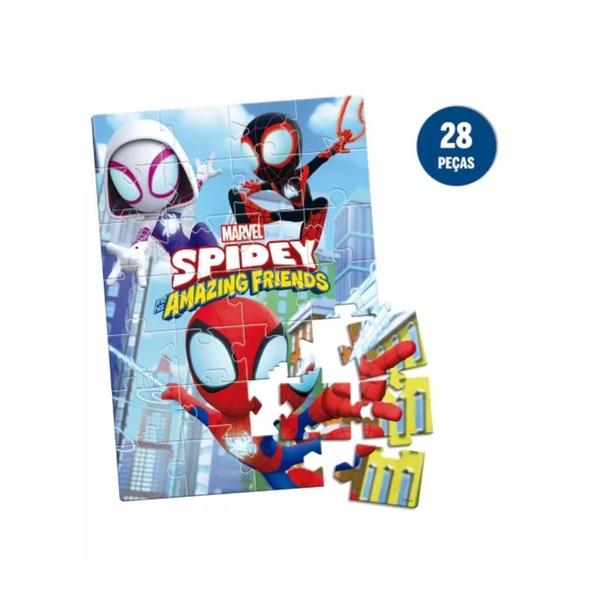 Imagem de Quebra Cabeça Marvel Spidey 28 Peças Toyster