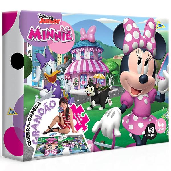 Imagem de Quebra cabeca minnie mouse grandao 48 pecas toyster