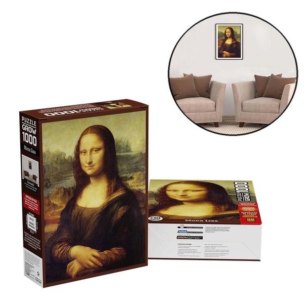 Imagem de Quebra-cabeça Monalisa 1000 Peças 03089 - Grow