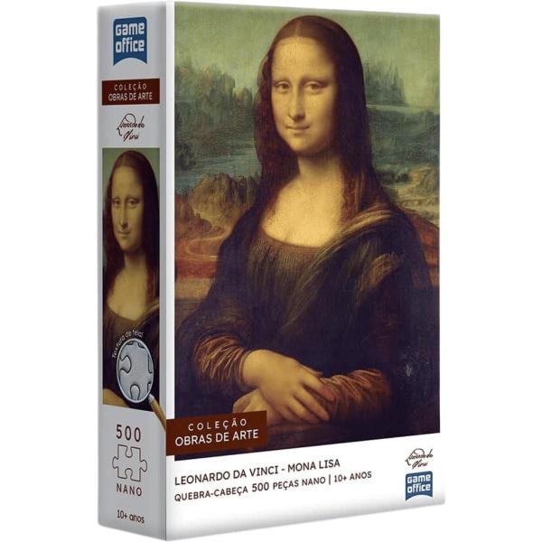 Imagem de Quebra-cabeça Monalisa Leonardo da Vinci 500pçs Nano Toyster