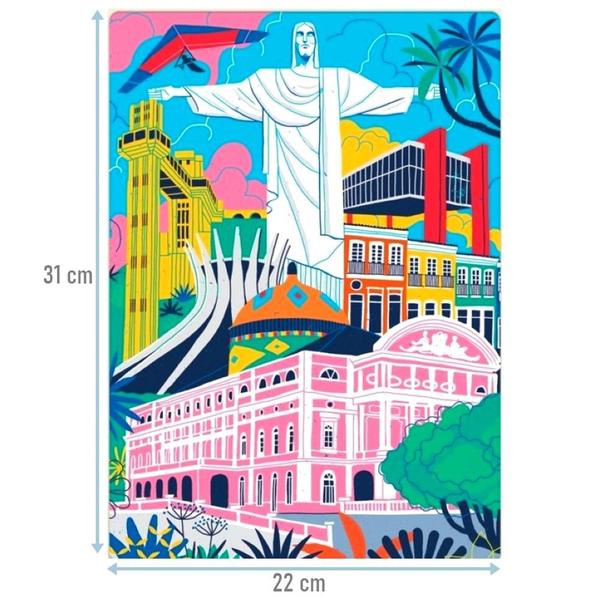 Quebra Cabeça Nano Com 500 Peças Monumentos Brasil 2687 - Toyster Imagem de Quebra Cabeça Nano Com 500 Peças Monumentos Brasil 2687 - Toyster