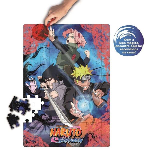 Imagem de Quebra Cabeça Naruto Shippuden 100 Peças Puzzle - 1192 Elka