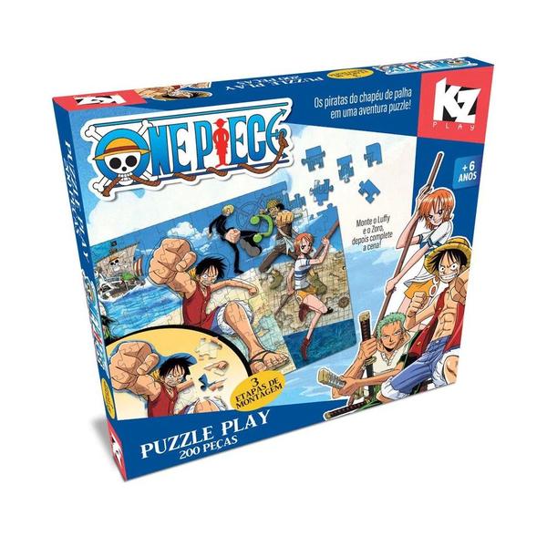 Imagem de Quebra-Cabeça One Piece 200 Peças 3 Etapas 1225 - Elka