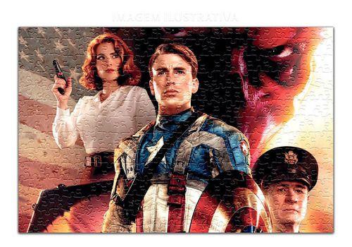 Imagem de Quebra Cabeça Personalizado Capitão America 48 Peças