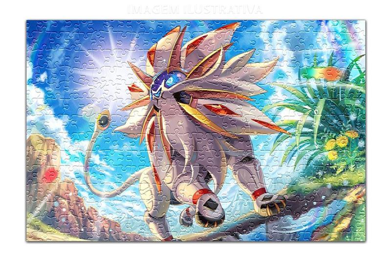 Imagem de Quebra Cabeça Personalizado Pokemon Lendario Solgaleo 60 Pç