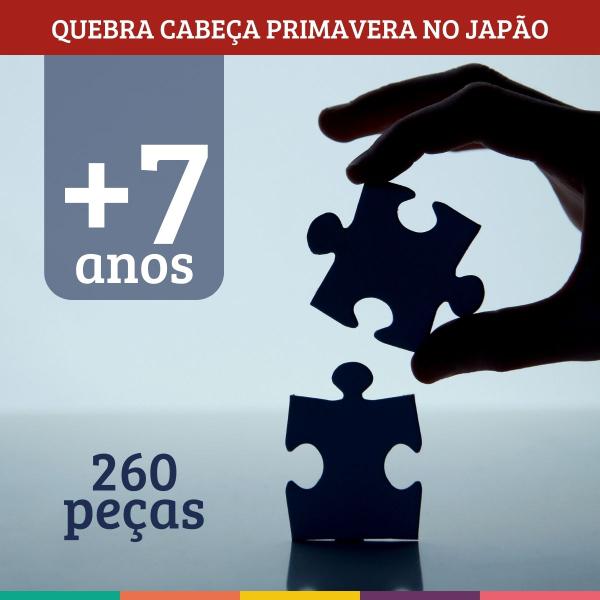 Imagem de Quebra-Cabeça Primavera no Japão 260pçs Puzzle 60x40 Nig