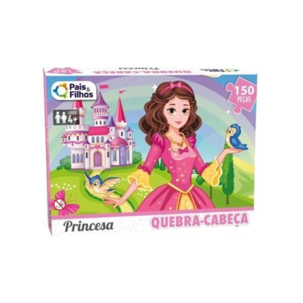 Imagem de Quebra Cabeça Princesa 150 Peças Brinquedo Criança