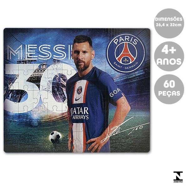 Imagem de Quebra Cabeça Psg Lionel Messi 60 Pcs Mimo Toys