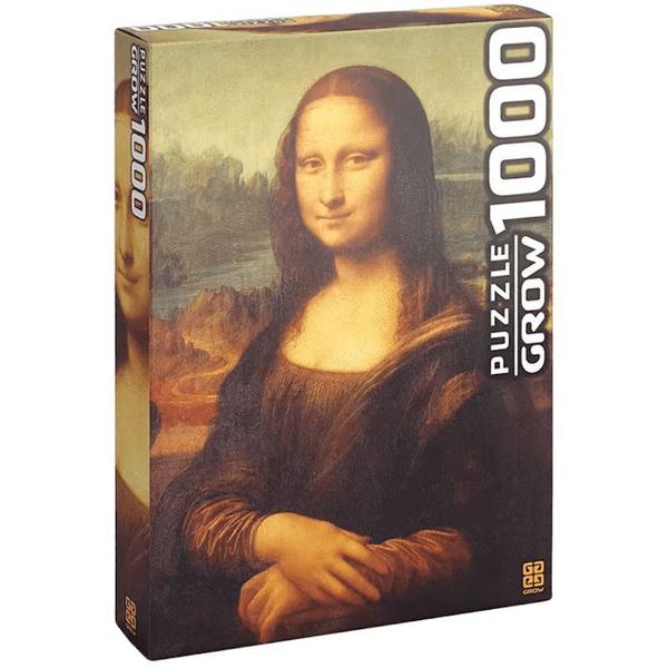 Imagem de Quebra Cabeça Puzzle 1000 Peças Monalisa La Gioconda da Grow