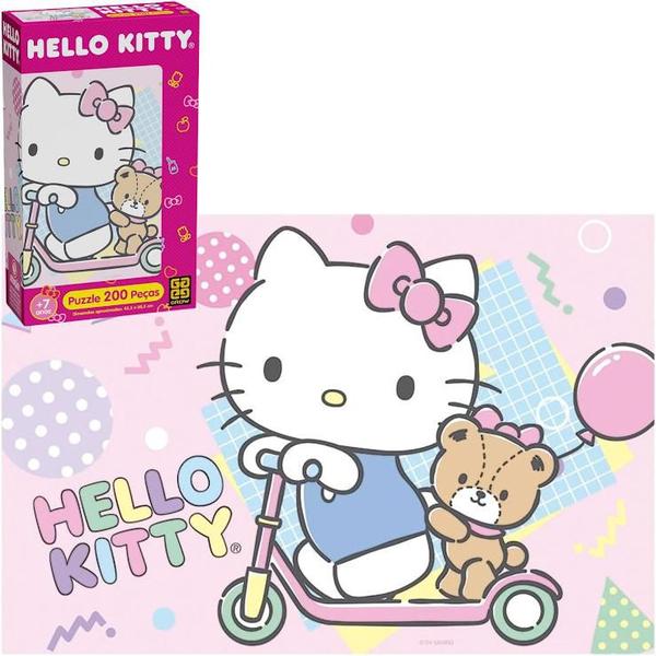 Imagem de Quebra Cabeça Puzzle 200 peças HELLO KITTY Grow