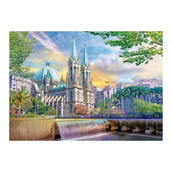 Imagem de Quebra Cabeça Puzzle Catedral Da Sé 1000 Peças 04554 - Grow