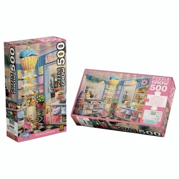 Imagem de Quebra Cabeça Puzzle Doceria Colorida 500 Peças 04593 - Grow 