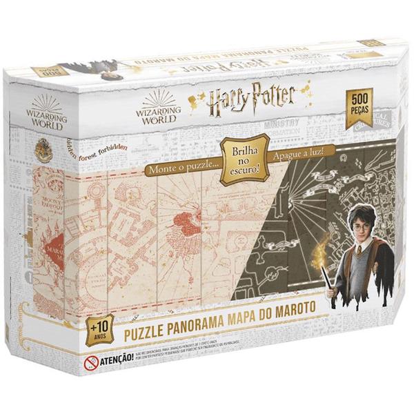 Imagem de Quebra Cabeça Puzzle Harry Potter Brilha no Escuro 500p Grow