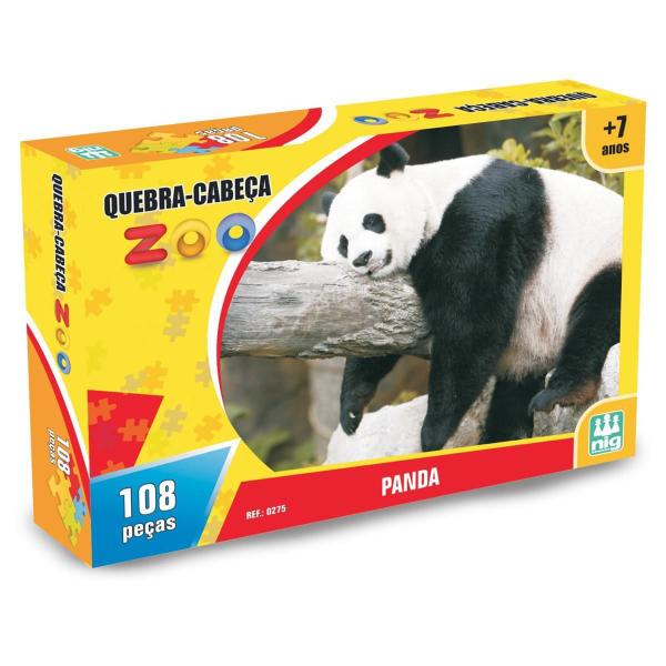 Imagem de Quebra Cabeça Puzzle Infantil Zoo Panda 108 Peças Nig