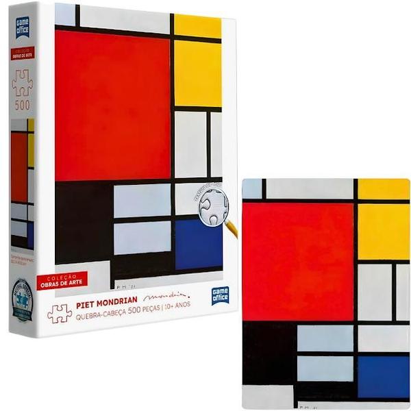 Imagem de Quebra Cabeça Puzzle Piet Mondrian 500 Peças Toyster