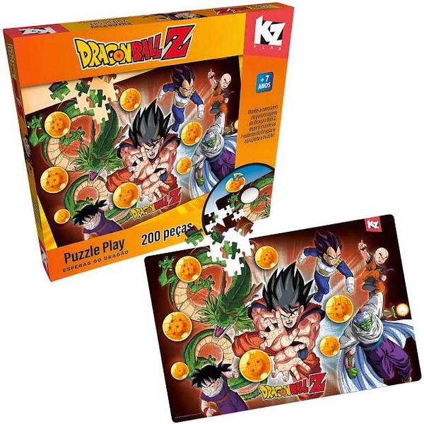 Imagem de Quebra Cabeça Puzzle Play 200 Peças Dragon Ball Z Elka