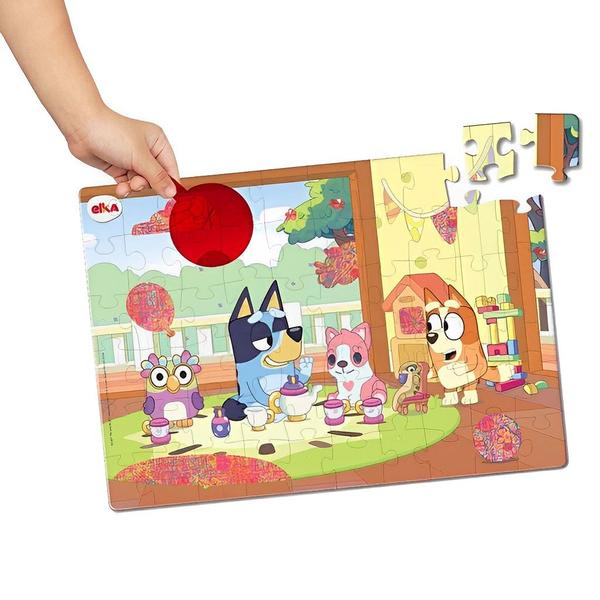 Imagem de Quebra Cabeça Puzzle Play 60 Peças Com Lente Mágica 1252 Elka