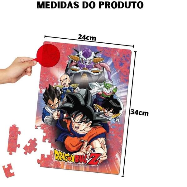 Imagem de Quebra Cabeça Puzzle Play Lente Mágica Dragon Ball Z 100 Peças 1262 - Elka