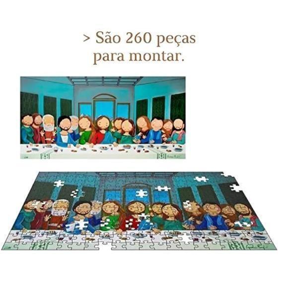 Imagem de Quebra Cabeca Puzzle - Releitura Santa Ceia - 260 Pcs - Nig