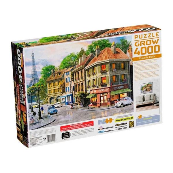 Imagem de Quebra Cabeça Puzzle Ruas de Paris - Grow 04102