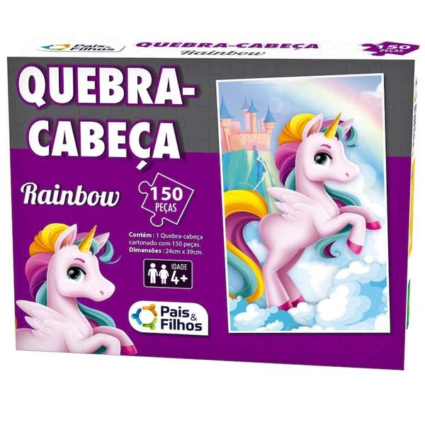 Imagem de Quebra cabeca rainbow 150 pecas pais e filhos