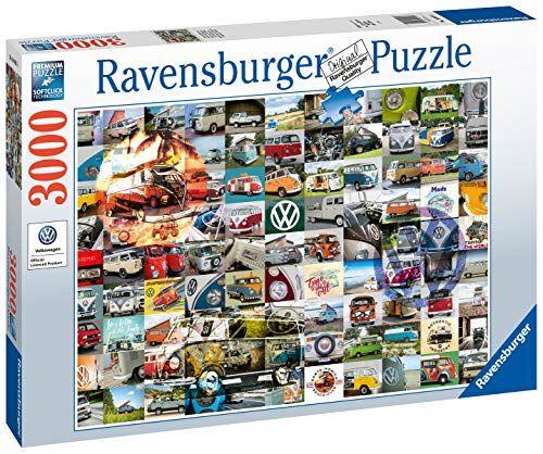 Imagem de Quebra-cabeça Ravensburger 16018 VW Campervan Moments 3000 peças para adultos - cada peça é única, a tecnologia Softclick significa que as peças se encaixam perfeitamente