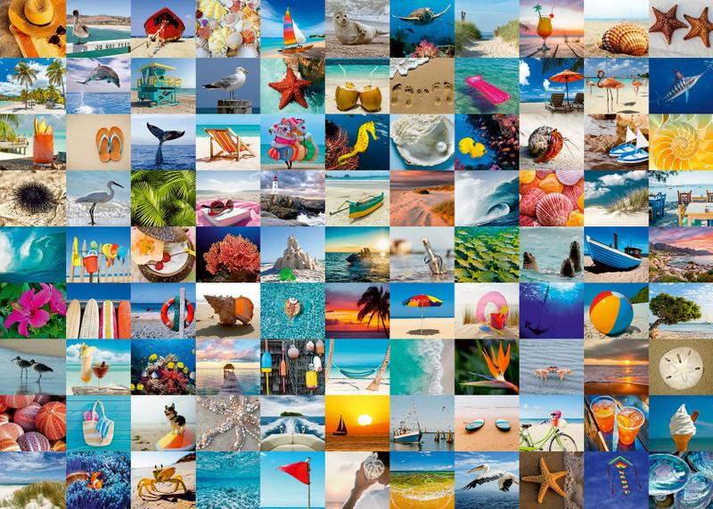 Imagem de Quebra-cabeça Ravensburger 99 Seaside Moments de 1000 peças