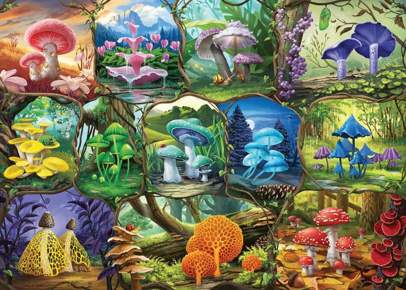 Imagem de Quebra-cabeça Ravensburger Beautiful Mushrooms 1000 peças