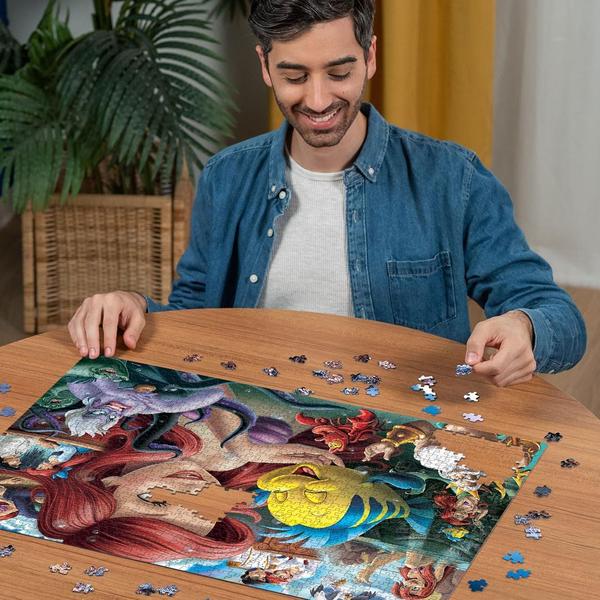 Imagem de Quebra-cabeça Ravensburger Disney Heroines 1000 unidades A Pequena Sereia