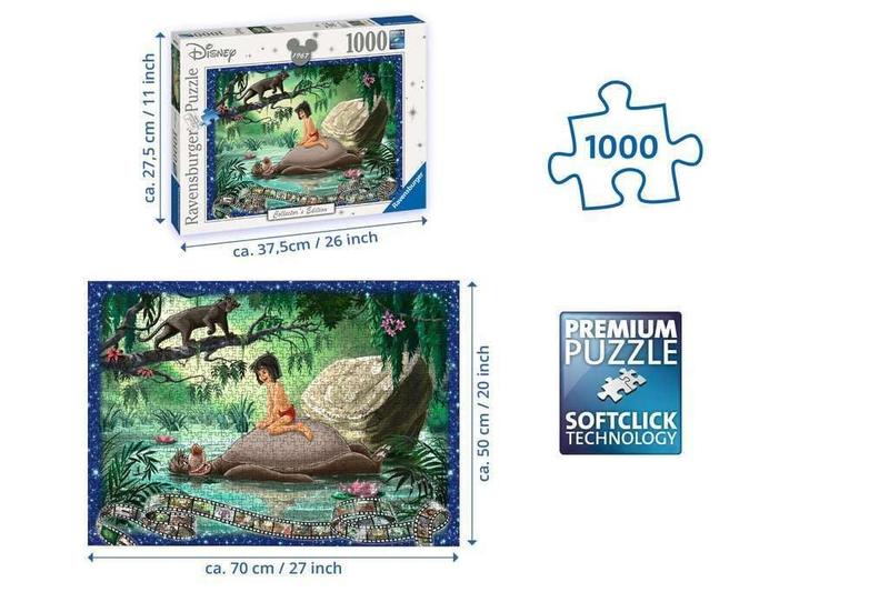 Imagem de Quebra-cabeça Ravensburger Disney Jungle Book 1000 peças