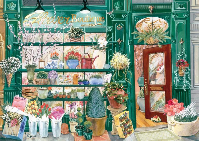 Imagem de Quebra-cabeça Ravensburger Flower Shop 300 peças