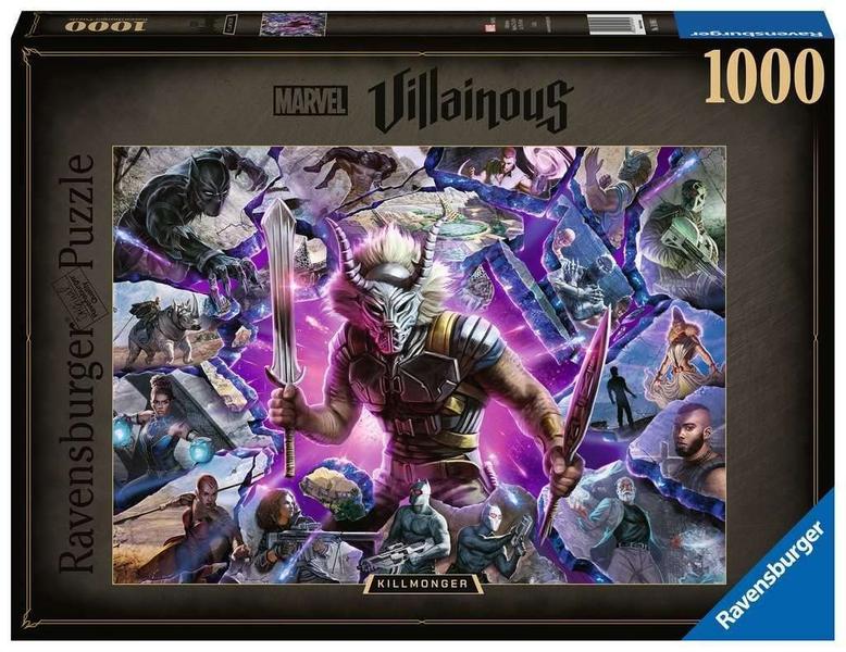 Imagem de Quebra-cabeça Ravensburger Marvel Villainous Killmonger 1000 unidades