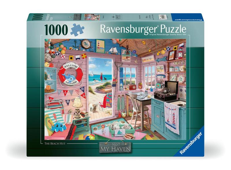 Imagem de Quebra-cabeça Ravensburger My Haven No.7: My Beach Hut 1000 unidades