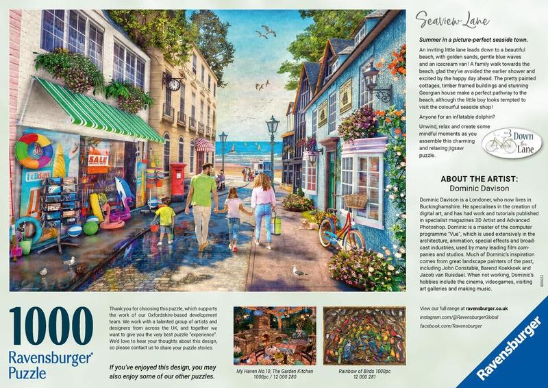 Imagem de Quebra-cabeça Ravensburger Seaview Lane 1000 peças