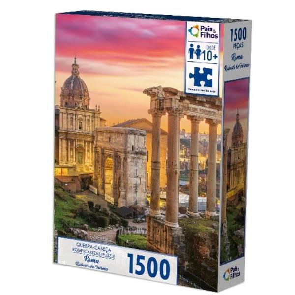 Imagem de Quebra Cabeça Roma Ruínas Do Fórum 1500 Peças Puzzle Premium