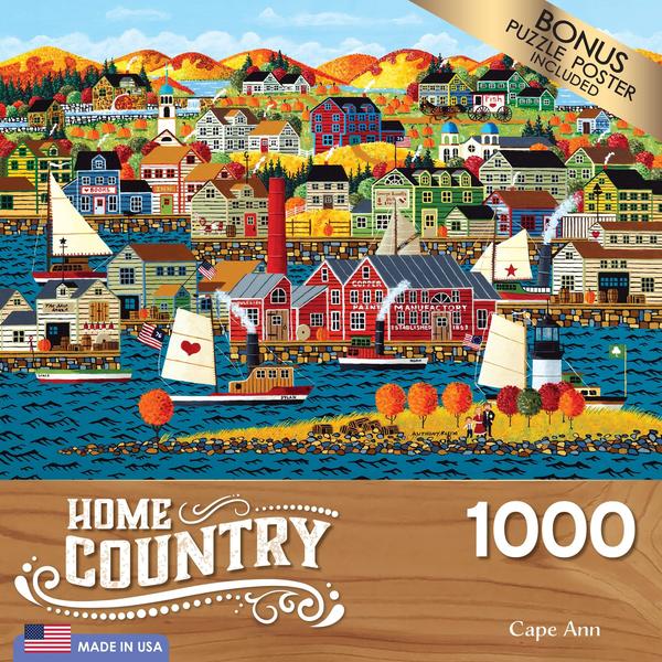 Imagem de Quebra-cabeça RoseArt Home Country Cape Ann 1000 peças