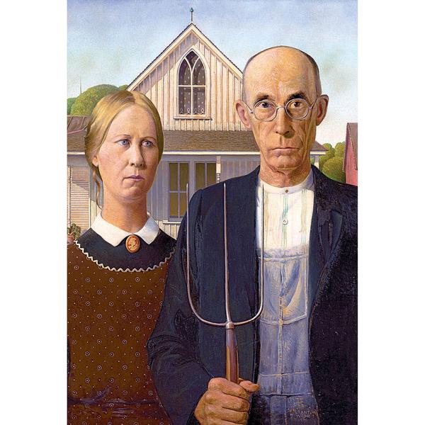 Imagem de Quebra-cabeça RoseArt Kodak Masters American Gothic 2000 unidades