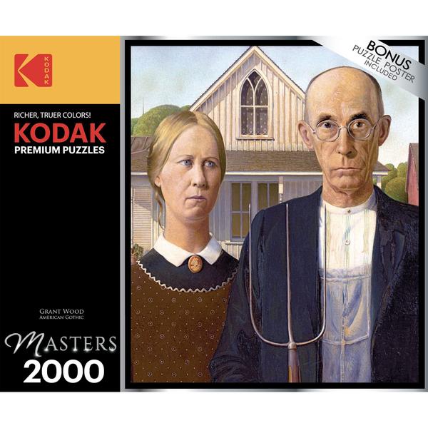 Imagem de Quebra-cabeça RoseArt Kodak Masters American Gothic 2000 unidades