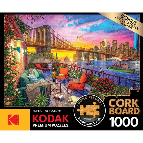 Imagem de Quebra-cabeça RoseArt Kodak Premium Cork 1000 peças para adultos