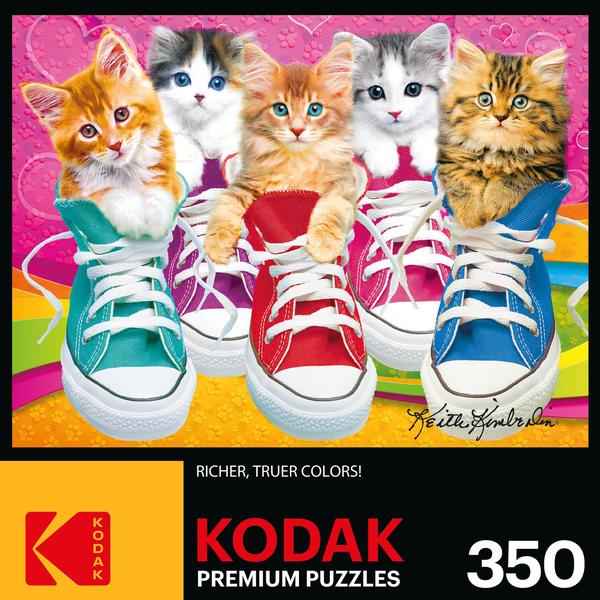 Imagem de Quebra-cabeça RoseArt Kodak Premium Sneaky Kats II 350 peças