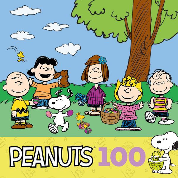 Imagem de Quebra-cabeça RoseArt Peanuts Easter Fun 100 peças