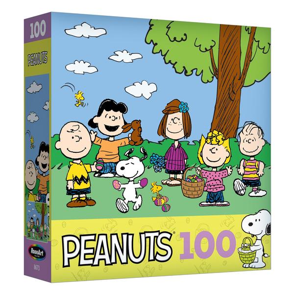 Imagem de Quebra-cabeça RoseArt Peanuts Easter Fun 100 peças