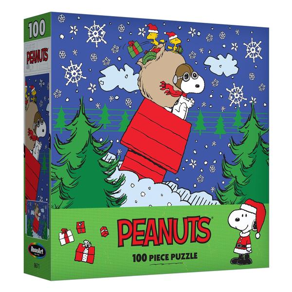 Imagem de Quebra-cabeça RoseArt Peanuts Snoopy's Christmas 100 peças