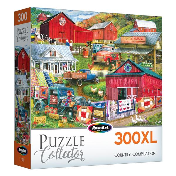 Imagem de Quebra-cabeça RoseArt Puzzle Collector Country Compilation 300XL