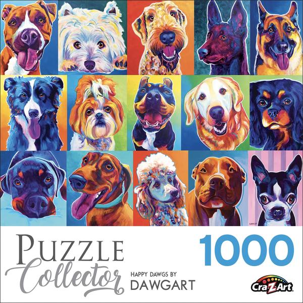 Imagem de Quebra-cabeça RoseArt Puzzle Collector Happy Dawgs 1000 peças