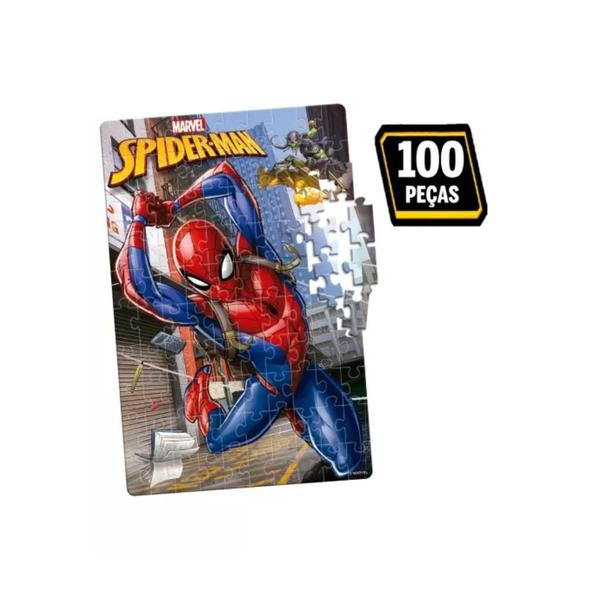 Imagem de Quebra Cabeça Spider-Man 100 Peças Toyster