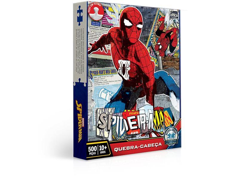 Imagem de Quebra Cabeça Spider Man Marvel 500 Peças Toyster