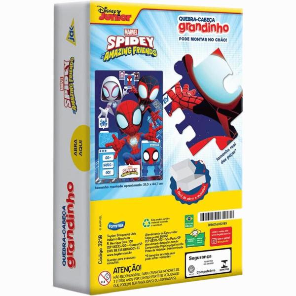 Imagem de Quebra-Cabeça Spidey Peças Grandinho Disney Junior 28 pçs