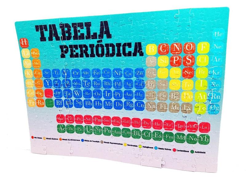 Imagem de Quebra-cabeça Tabela Periódica 120 peças MDF 32,2x21,6cm