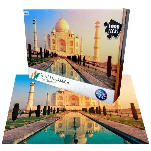 Imagem de Quebra Cabeça Taj Mahal India Jogo de 1000 Peças Pais e Filhos 7267